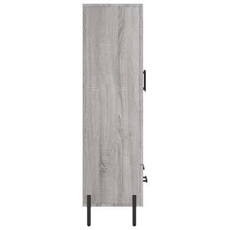 Hoge kast 69,5x31x115 cm bewerkt hout grijs sonoma eikenkleurig 7