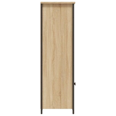 Hoge kast 62x32x103,5 cm bewerkt hout sonoma eikenkleurig 6