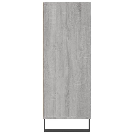 Schappenkast 69,5x32,5x90 cm bewerkt hout grijs sonoma eiken 5