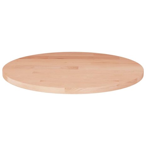 Tafelblad rond Ø40x1,5 cm onbehandeld massief eikenhout 1