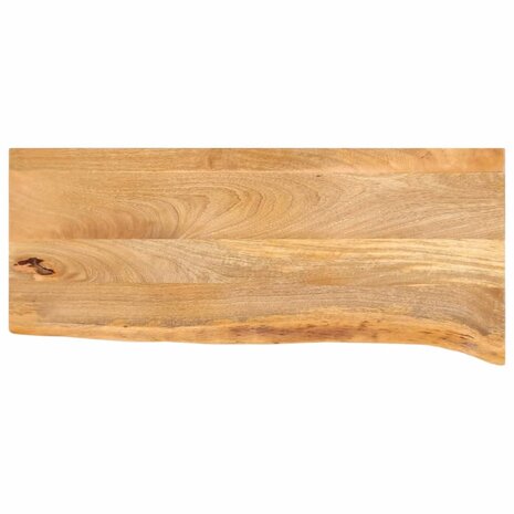 Tafelblad met natuurlijke rand 80x20x2,5 cm massief mangohout 1