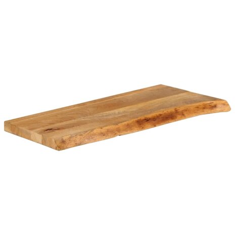 Tafelblad met natuurlijke rand 80x20x2,5 cm massief mangohout 2