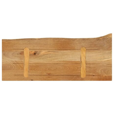 Tafelblad met natuurlijke rand 80x20x2,5 cm massief mangohout 5