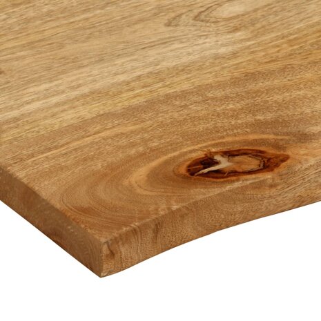 Tafelblad met natuurlijke rand 40x40x2,5 cm massief mangohout 7