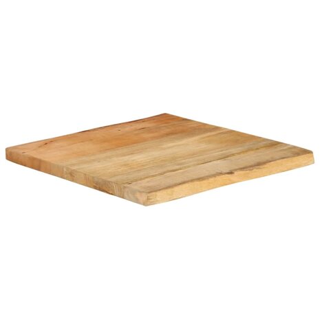 Tafelblad met natuurlijke rand 40x40x3,8 cm massief mangohout 2