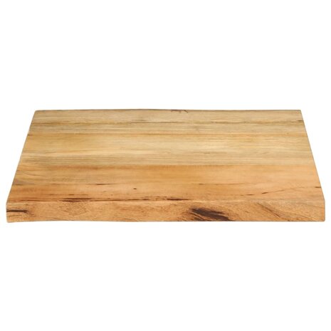 Tafelblad met natuurlijke rand 40x40x3,8 cm massief mangohout 3