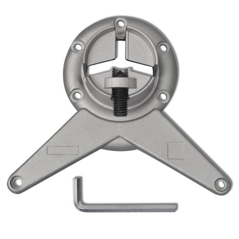 Tafelpoten in hoogte verstelbaar chroom 710 mm 4 st 4