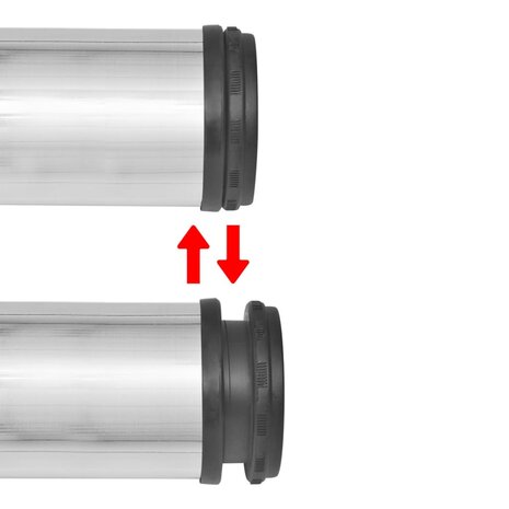 Tafelpoten in hoogte verstelbaar geborsteld nikkel 870 mm 4 st 3