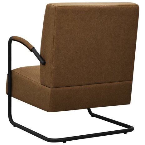 Fauteuil stof bruin 4