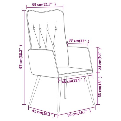 Fauteuil echt leer grijs 8