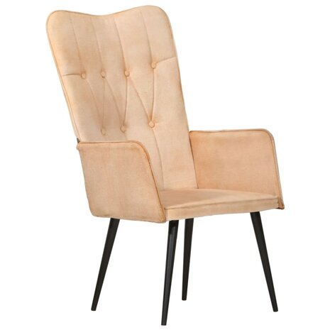 Fauteuil canvas crèmekleurig 11