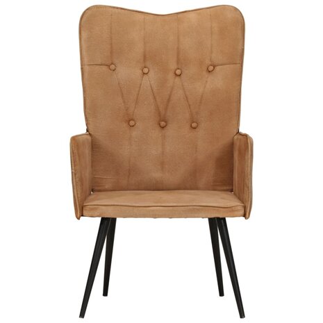 Fauteuil canvas bruin 2