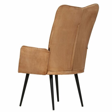 Fauteuil canvas bruin 4