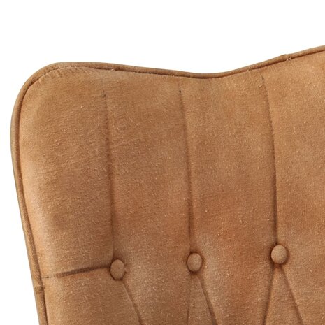 Fauteuil canvas bruin 5