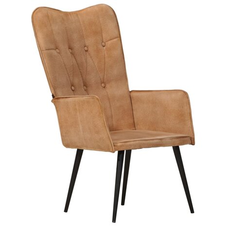 Fauteuil canvas bruin 10