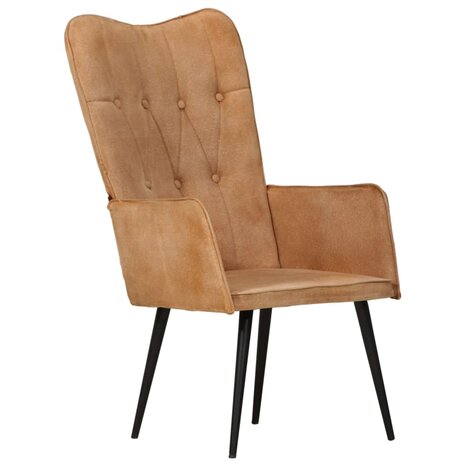 Fauteuil canvas bruin 12