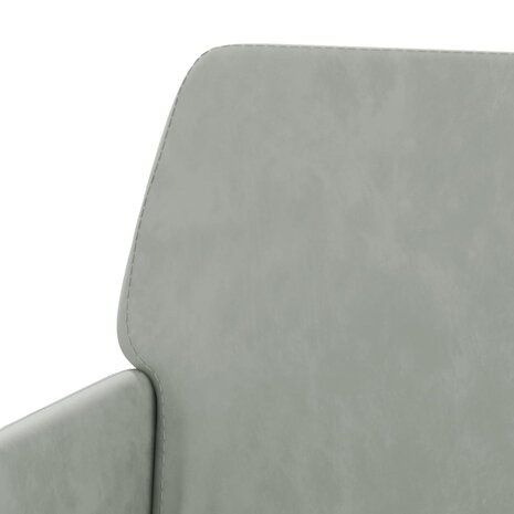 Fauteuil 62x79x79 cm fluweel lichtgrijs 6