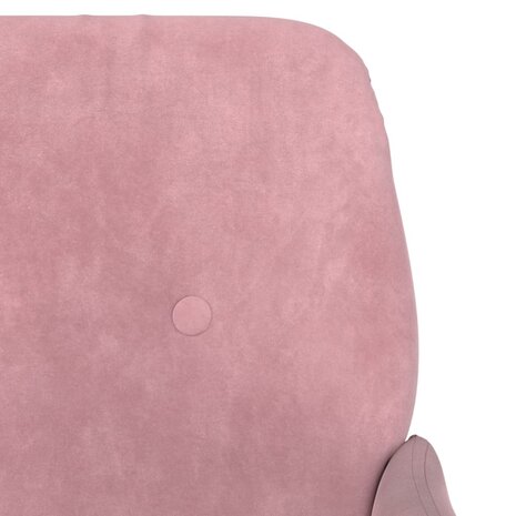 Fauteuil 62x79x79 cm fluweel roze 6