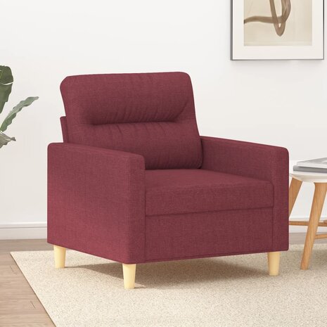 Fauteuil 60 cm stof wijnrood 1