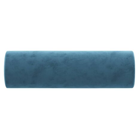 Sierkussens 2 st 15x50 cm fluweel blauw 4