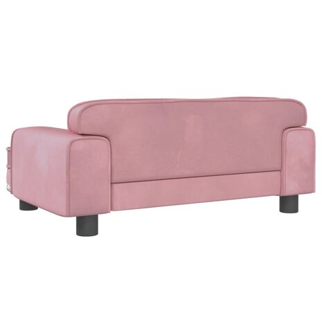 Hondenmand 70x45x30 cm fluweel roze 5