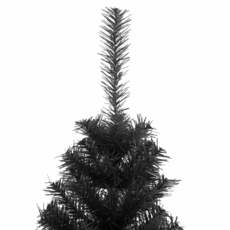 Kunstkerstboom met standaard 150 cm PVC zwart 3