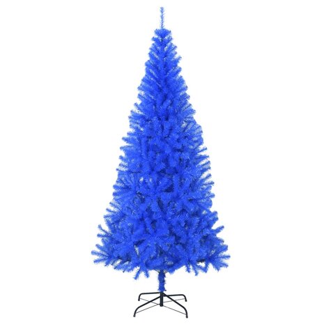 Kunstkerstboom met standaard 210 cm PVC blauw 2