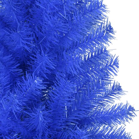 Kunstkerstboom met standaard 210 cm PVC blauw 4