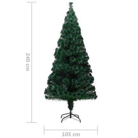 Kunstkerstboom met standaard 240 cm glasvezel groen 10