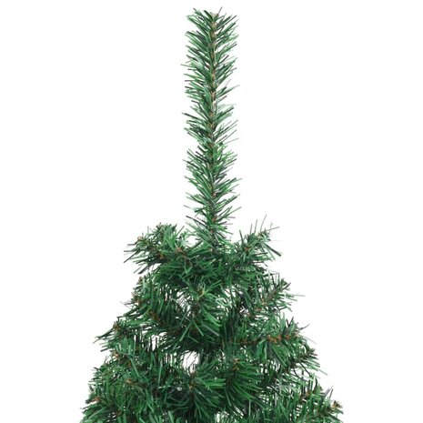 Kunstkerstboom met standaard half 150 cm PVC groen 5