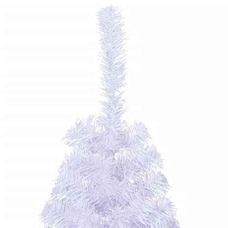 Kunstkerstboom met standaard half 150 cm PVC wit 5