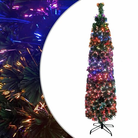 Kunstkerstboom met standaard smal 120 cm glasvezel 1