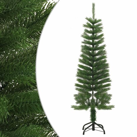 Kunstkerstboom met standaard smal 120 cm PE 1