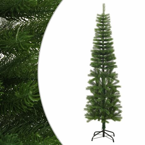 Kunstkerstboom met standaard smal 180 cm PE 1