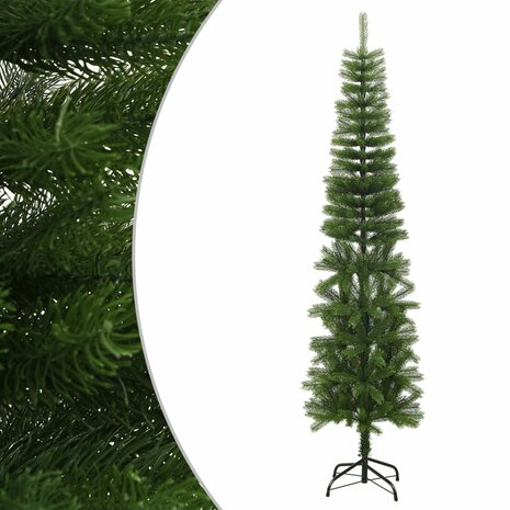 Kunstkerstboom met standaard smal 240 cm PE 1