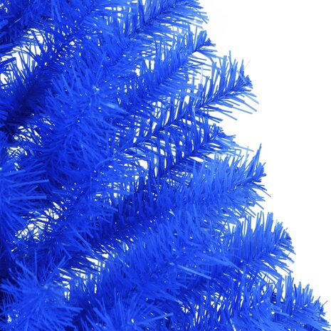 Kunstkerstboom met standaard half 150 cm PVC blauw 6