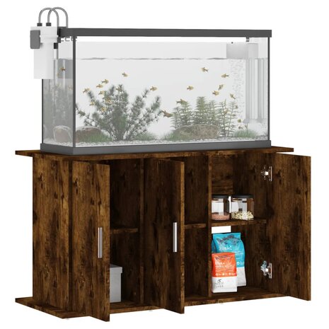 Aquariumstandaard 101x41x58 cm bewerkt hout gerookt eikenkleur 3