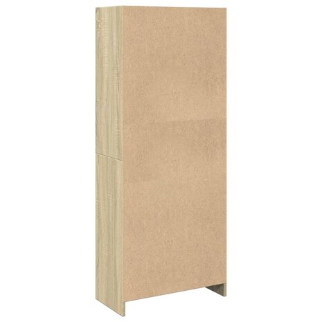 Boekenkast 57x28,5x141 cm bewerkt hout sonoma eikenkleurig 6