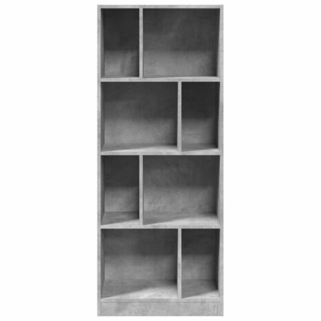 Boekenkast 57x28,5x141 cm bewerkt hout betongrijs 4