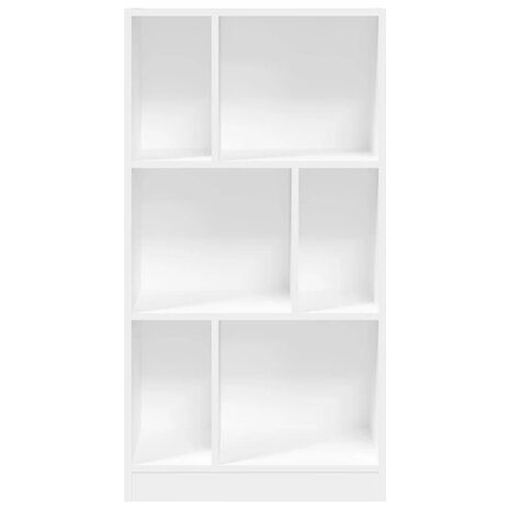 Boekenkast 57x28,5x107,5 cm bewerkt hout wit 4