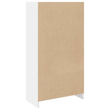 Boekenkast 57x28,5x107,5 cm bewerkt hout wit 6