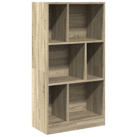 Boekenkast 57x28,5x107,5 cm bewerkt hout sonoma eikenkleurig 2