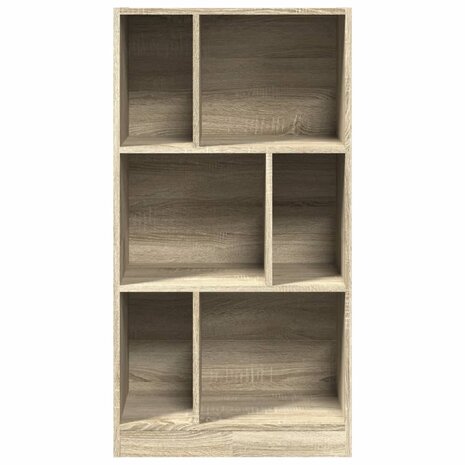 Boekenkast 57x28,5x107,5 cm bewerkt hout sonoma eikenkleurig 4