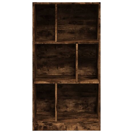 Boekenkast 57x28,5x107,5 cm bewerkt hout gerookt eikenkleurig 4