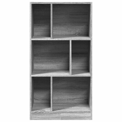 Boekenkast 57x28,5x107,5 cm bewerkt hout grijs sonoma eiken 4