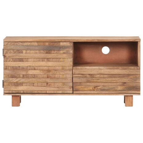 Tv-meubel 90x30x45 cm massief mangohout 4