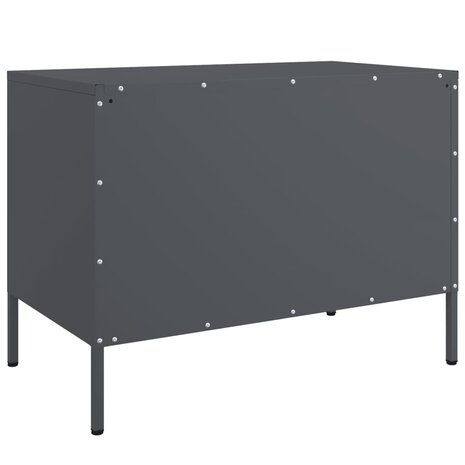 Tv-meubel 68x39x50,5 cm staal antracietkleurig 8