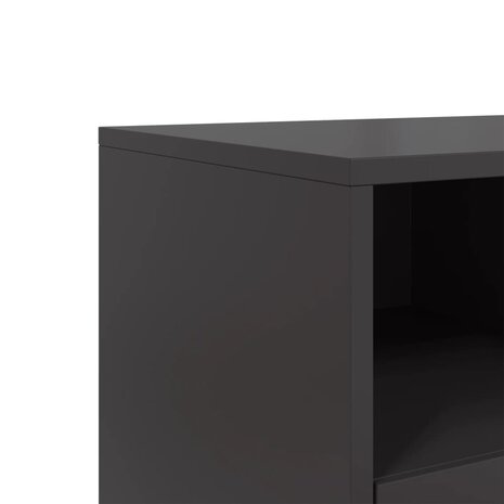 Tv-meubel 68x39x60,5 cm staal zwart 10