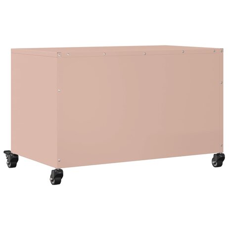 Tv-meubel 68x39x43,5 cm koudgewalst staal roze 8