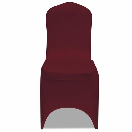 Stoelhoes Stretch Bordeauxrood (6 stuks) 3